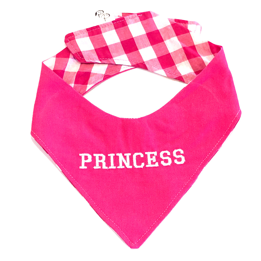 PRINCESS PINK - DOG BANDANA - Pet Pouch