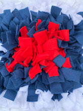 SNUFFLE MAT -  INTERACTIVE DOG TOY (WHITE, BLUE & RED)