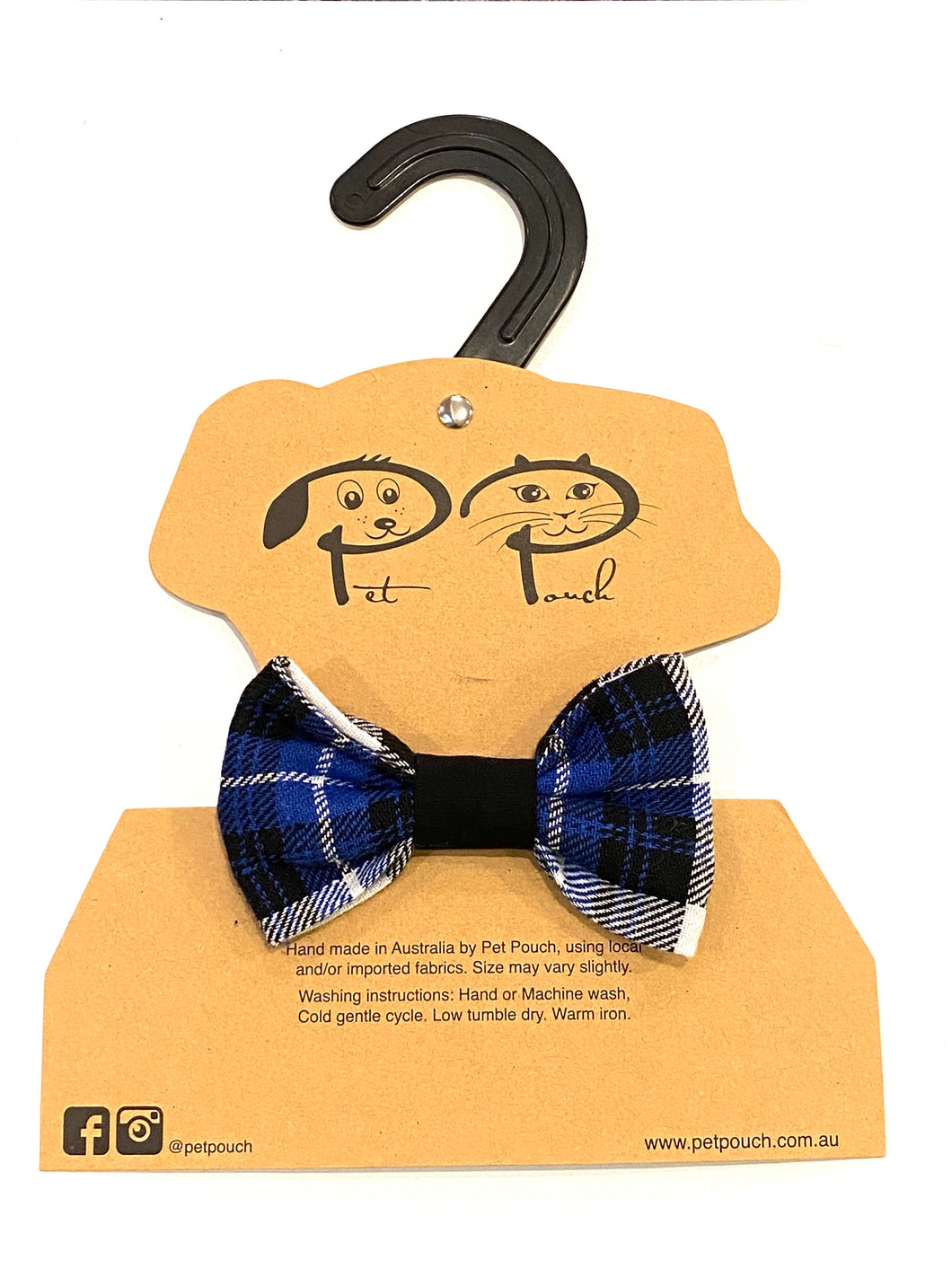 BLUE FLANNO - BOW TIE