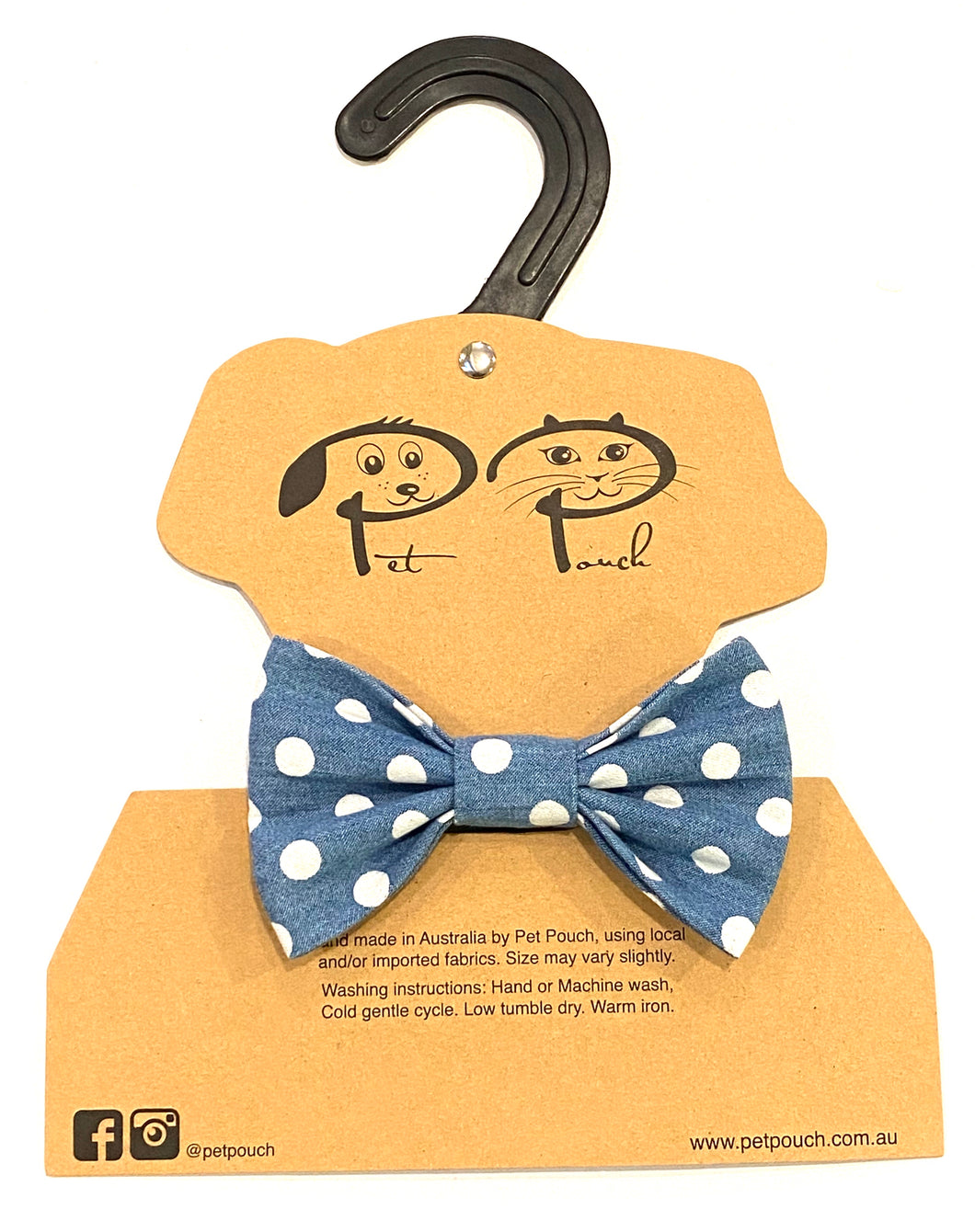 DENIM SPOTTY - BOW TIE