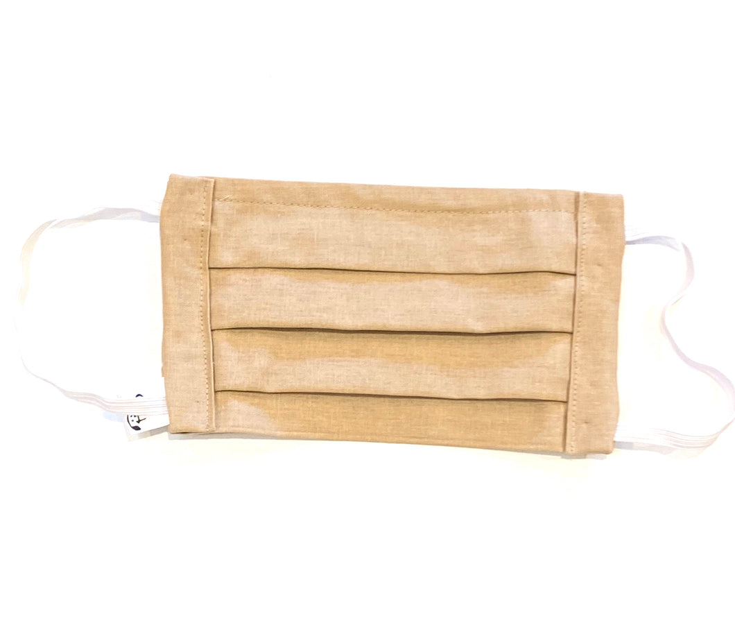 COTTON FACE MASK - CAMEL