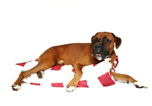 THE HAMPTONS DESIGNER DOG BED - RED - Pet Pouch