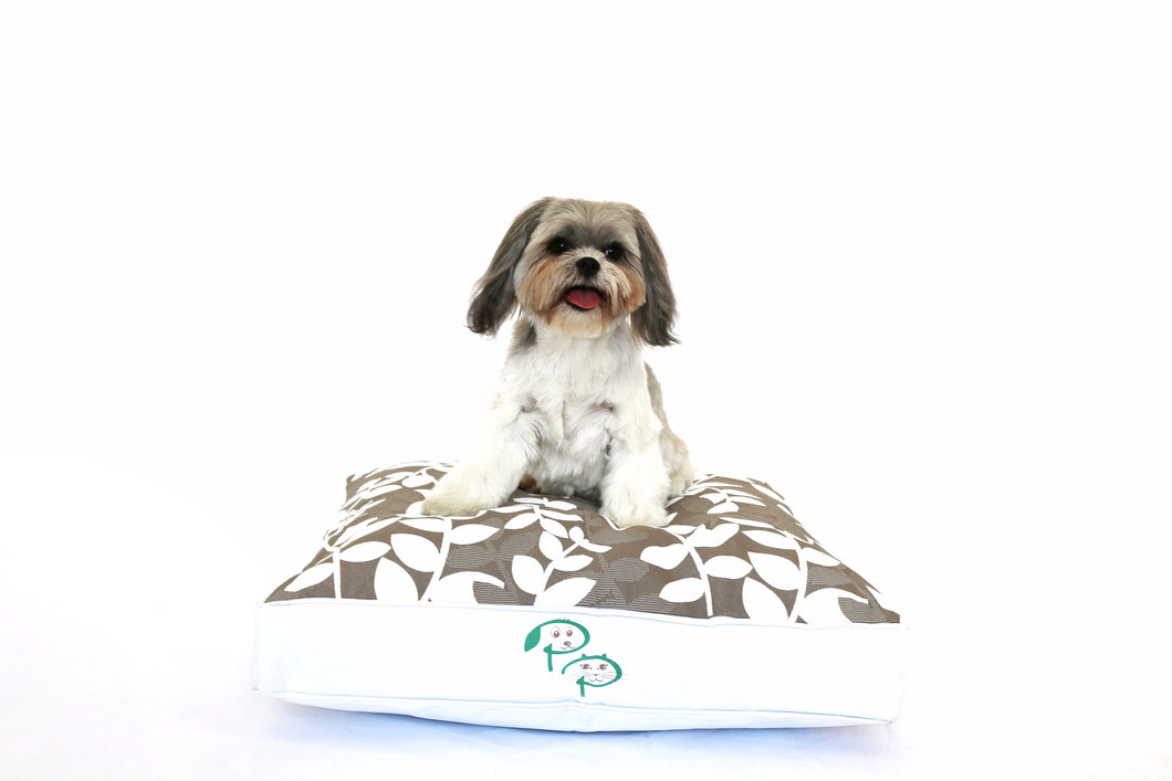 KAPUTUS DESIGNER DOG BED - TAN & WHITE - Pet Pouch