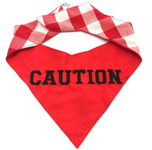 CAUTION RED - DOG BANDANA - Pet Pouch