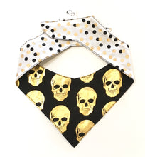 GOLD SKULL - DOG BANDANA - Pet Pouch