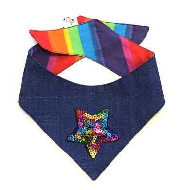 RAINBOW STAR - DOG BANDANA - Pet Pouch