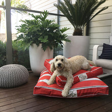 PENINSULA RANGE DESIGNER DOG BED - PORTSEA RED - Pet Pouch