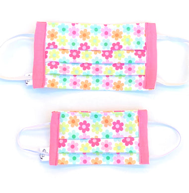 COTTON FACE MASK - PINK FLORAL - Pet Pouch