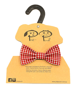 RED CHECK - BOW TIE